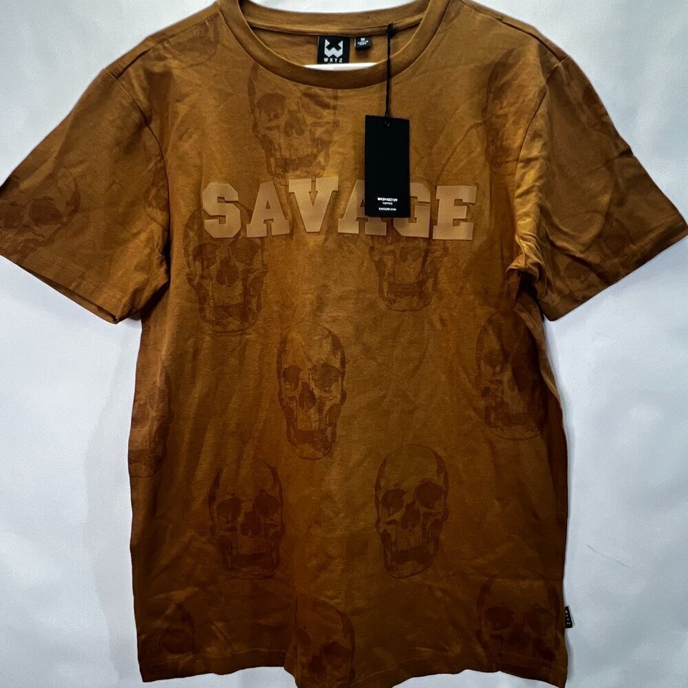 WXYZ Aopparel Savage Skulls Men's T-Shirt NWT Size M